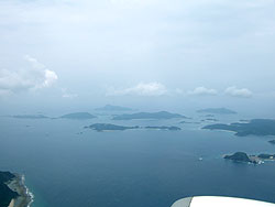 上空から見た慶良間諸島
